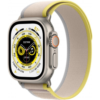 Зображення Smart годинник Apple Watch Ultra GPS   Cellular, 49mm Titanium Case with Yellow/Beige Trail Loop M/L (MQFU3UL