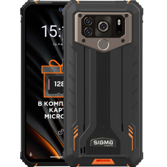 Изображение Смартфон Sigma X-treme PQ55 black-orange
