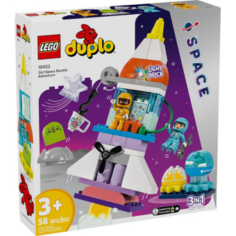 Изображение Конструктор Lego DUPLO Town Пригоди на космічному шатлі 3-в-1 58 деталей (10422)