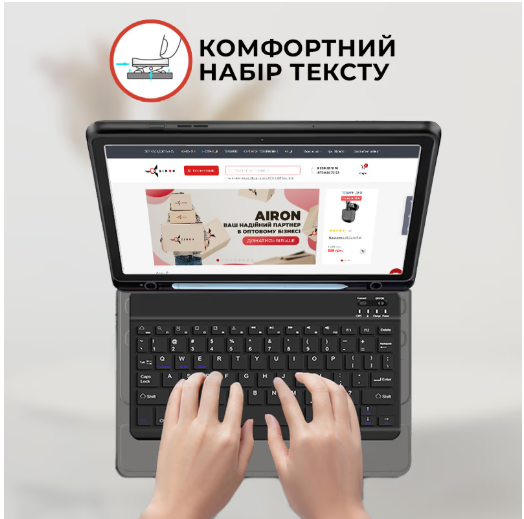 Чохол для планшета AirOn Premium Samsung Galaxy Tab A9 Plus 11'' 2023   Bluetooth Keyboard (4822352781115) фото №5