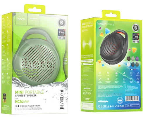 Портативна колонка Hoco HC24 Hearty sports BT speaker Spruce Green фото №3