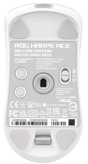 Компьютерная мыш Asus ROG Harpe Ace Aim Lab Edition Wireless/USB White (90MP02W0-BMUA10) фото №2