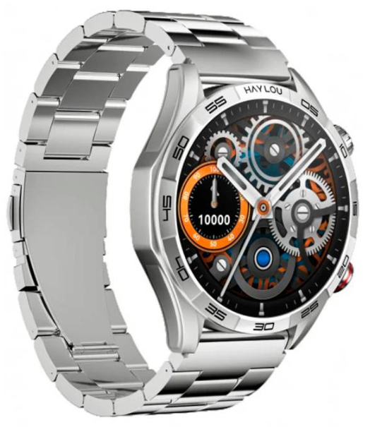 Смарт-часы Haylou Solar 5 (LS20) Silver (Silicone   Stainless steel strap) K фото №2
