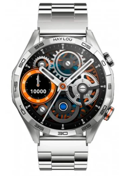 Смарт-часы Haylou Solar 5 (LS20) Silver (Silicone   Stainless steel strap) K фото №3