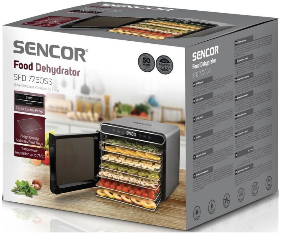 Сушка для фруктів Sencor SFD7750SS фото №5