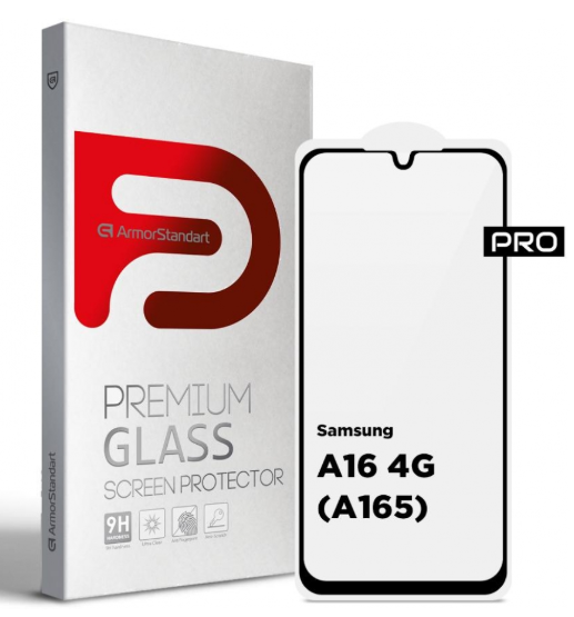 Захисне скло Armorstandart Pro для Samsung A16 4G (A165) Black (ARM80171)