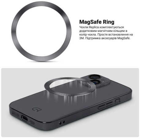Чехол для телефона Armorstandart Replica MagSafe для Apple iPhone 13 Black (ARM76184) фото №4
