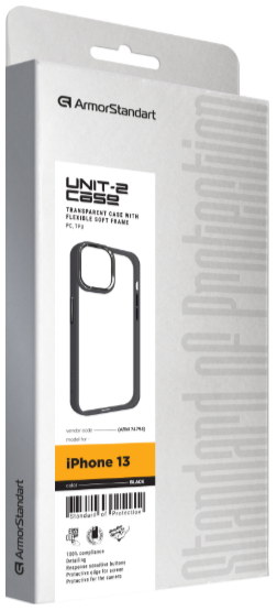 Чохол для телефона Armorstandart UNIT2 для Apple iPhone 13 Black (ARM74794) фото №2