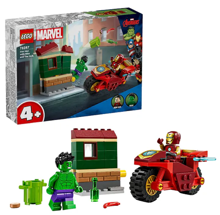 Конструктор Lego Marvel Залізна Людина на мотоциклі й Галк фото №2