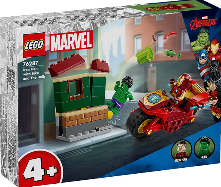 Конструктор Lego Marvel Залізна Людина на мотоциклі й Галк фото №4