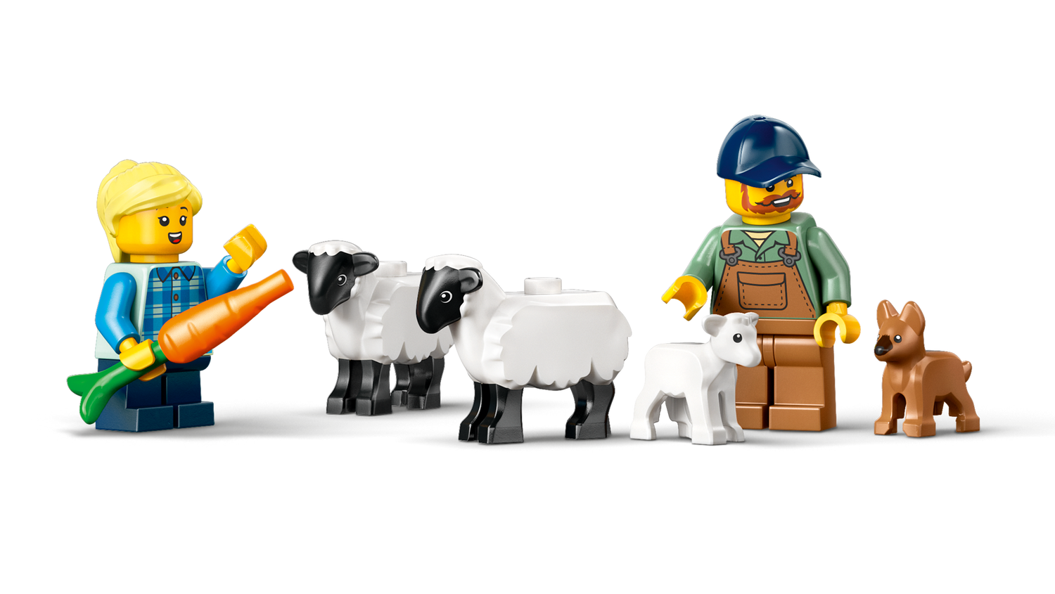 Конструктор Lego City Червоний фермерський трактор із причепом і вівцями фото №4