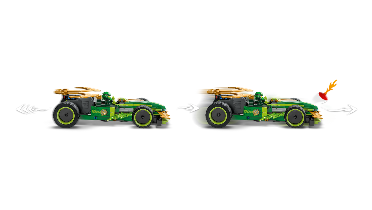 Конструктор Lego Ninjago Автомобіль для перегонів Лойда з інерційним двигуном фото №4