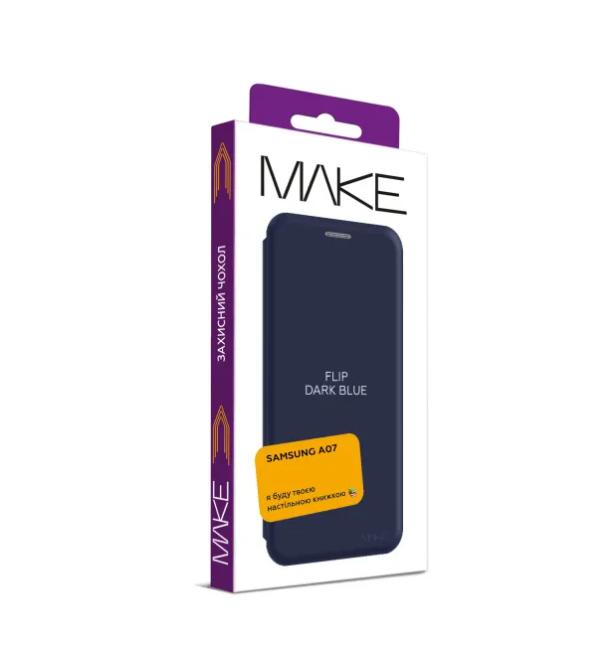 Чохол для телефона MAKE Samsung A07 Flip Blue Dark (MCP-SA07BL) фото №4