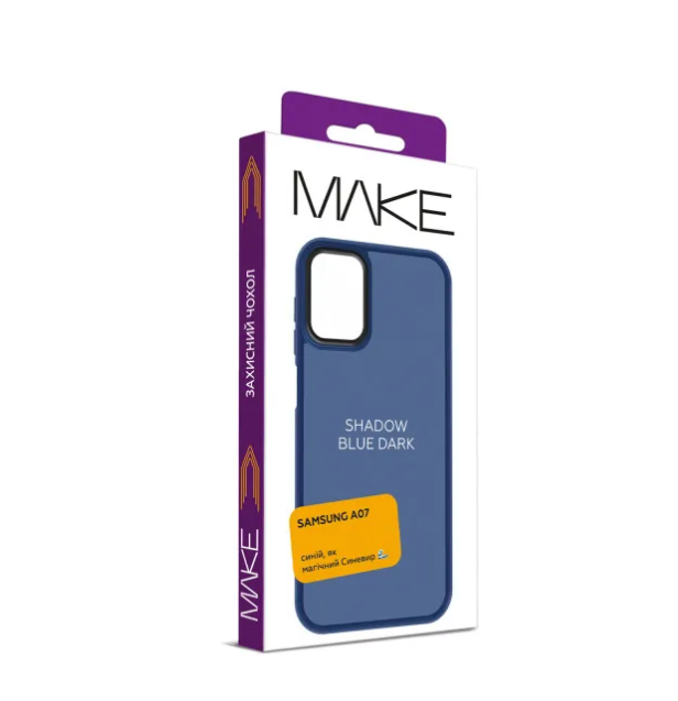 Чохол для телефона MAKE Samsung A07 Shadow Dark Blue (MCSD-SA07BL) фото №3