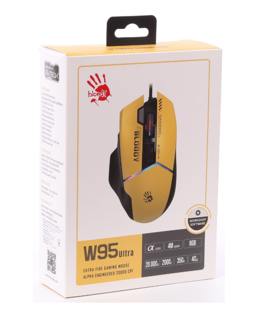 Комп'ютерна миша A4Tech W95 Ultra USB Sports Lime (4711421002318) фото №11