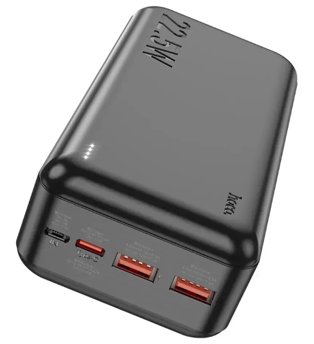 Мобільна батарея Hoco J101B Astute 22.5W fully compatible 30 000mAh Black фото №3