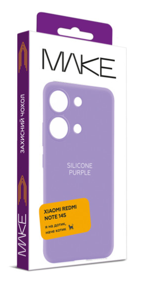 Чохол для телефона MAKE Xiaomi Redmi Note 14S Silicone Purple (MCL-XRN14SPL) фото №5