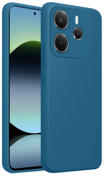 Чохол для телефона MAKE Xiaomi Redmi Note 14 4G Silicone Ocean Blue (MCL-XRN144GOB) фото №4