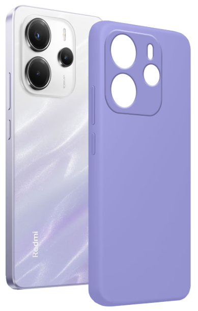 Чохол для телефона MAKE Xiaomi Redmi Note 14 4G Silicone Mist Purple (MCL-XRN144GMP) фото №3
