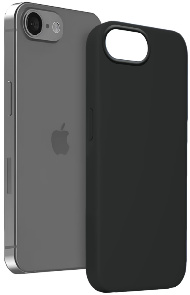 Чехол для телефона MAKE Apple iPhone 16e Silicone Black (MCL-AI16EBK) фото №4
