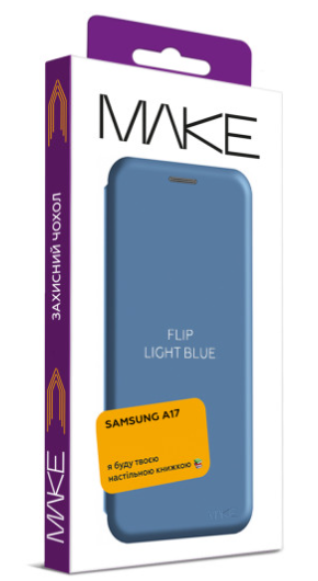 Чехол для телефона MAKE Samsung A17 Flip Light Blue (MCP-SA17LB) фото №4
