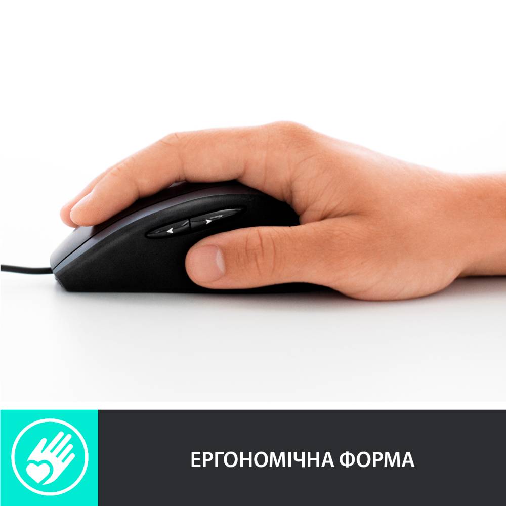 Компьютерная мыш Logitech Advanced Corded Mouse M500s BLACK фото №6