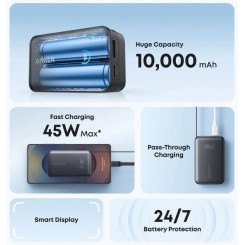 Мобільна батарея Anker Nano - 10000 mAh 45W Built-In USB-C Cable (Чорний) фото №4