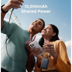 Мобільна батарея Anker Nano - 10000 mAh 45W Built-In USB-C Cable (Чорний) фото №6