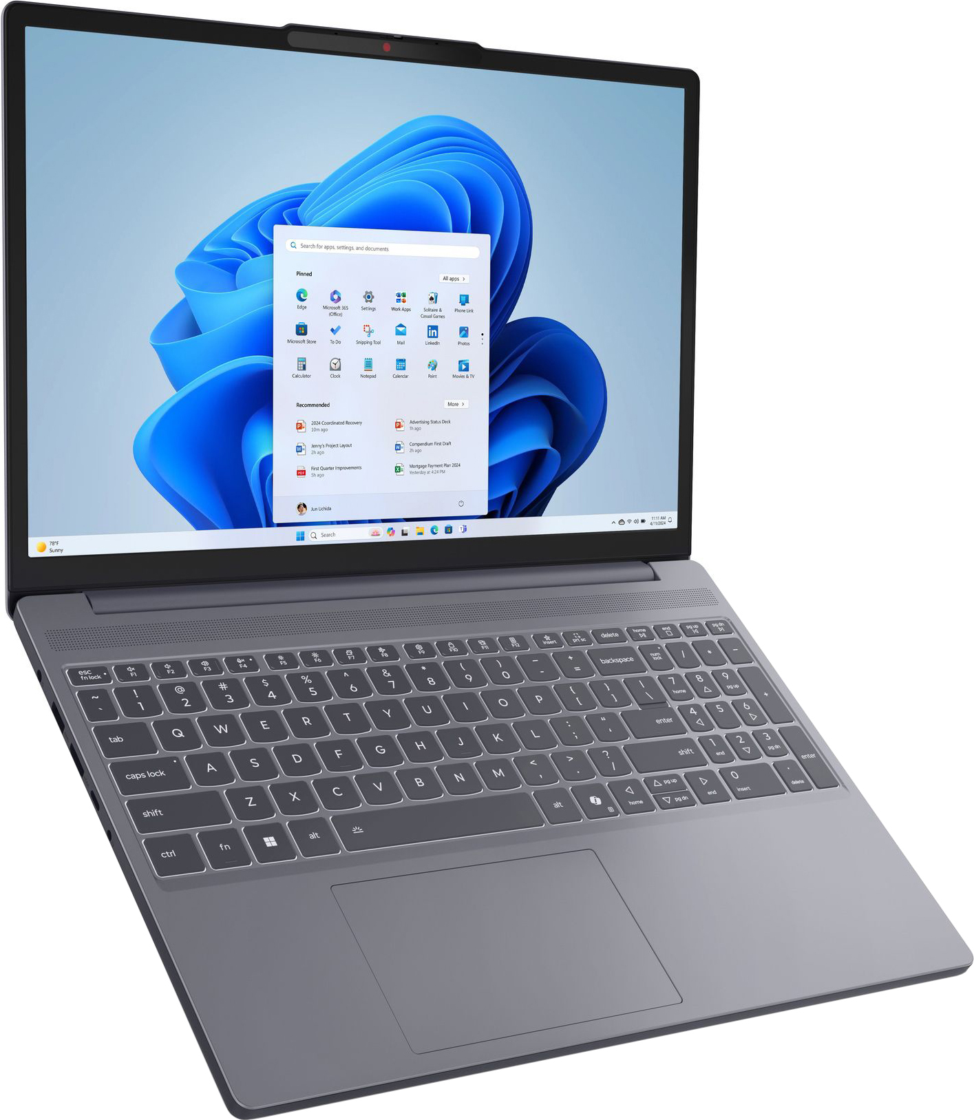 Ноутбук Lenovo IdeaPad Slim 3 15ARP10 (83K700E1RA) Luna Grey фото №7