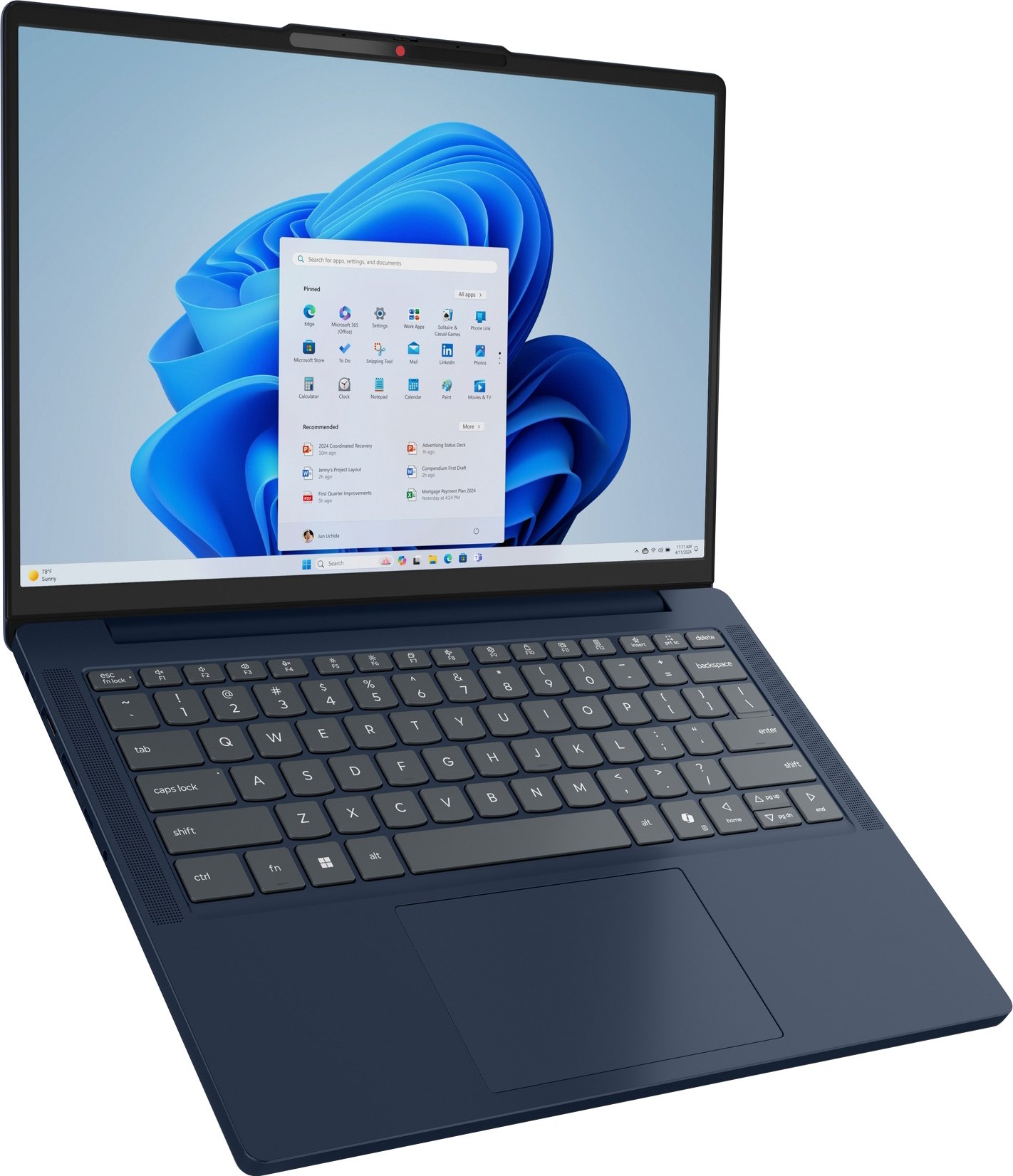 Ноутбук Lenovo IdeaPad Slim 3 14IRH10 (83K000AJRA) Cosmic Blue фото №7