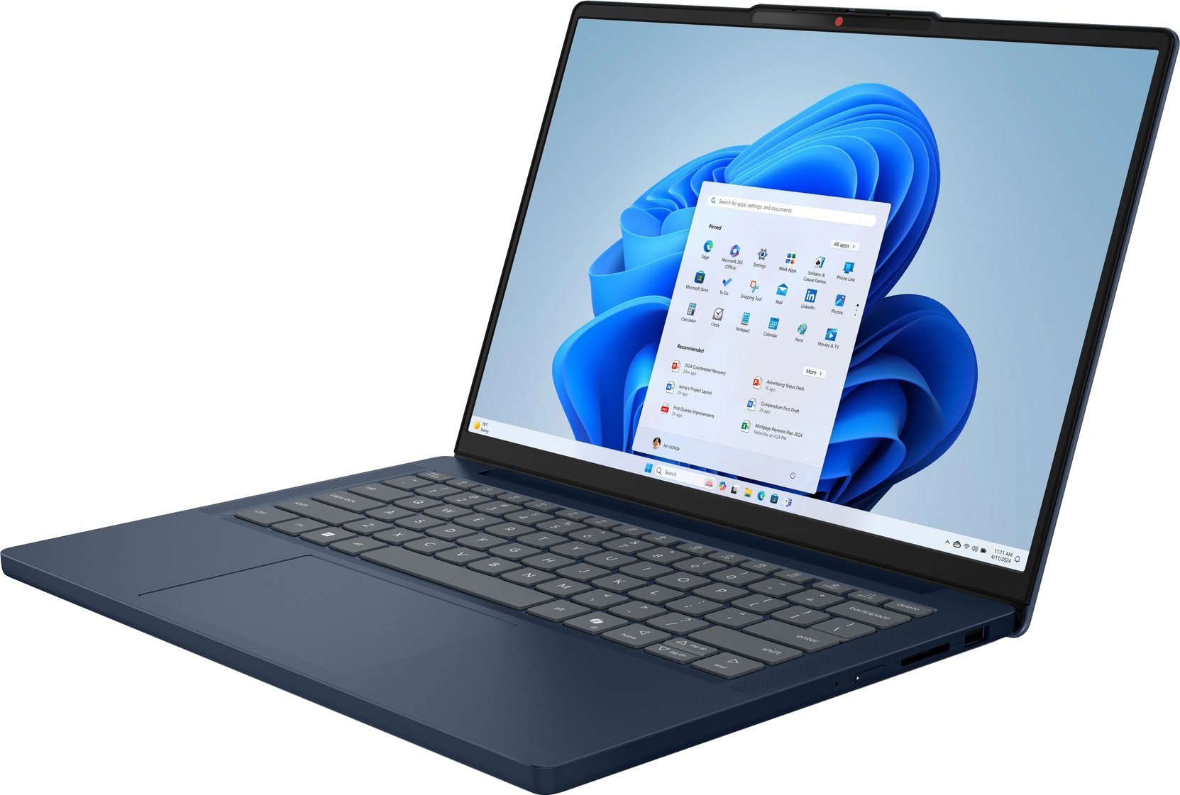 Ноутбук Lenovo IdeaPad Slim 3 14IRH10 (83K000AJRA) Cosmic Blue фото №5