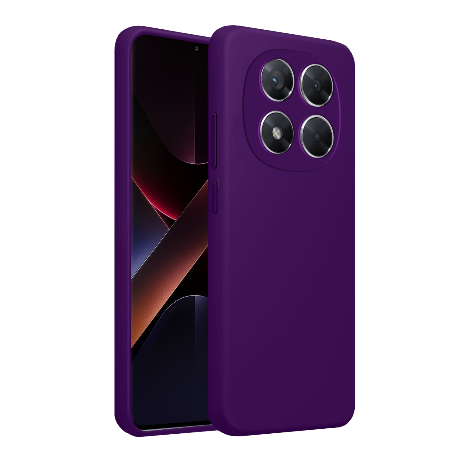 Чохол для телефона MAKE Xiaomi Redmi Note 14 Pro 5G/Poco X7 Silicone Deep Purple (MCL-XRN14P5G/PX7DP) фото №4