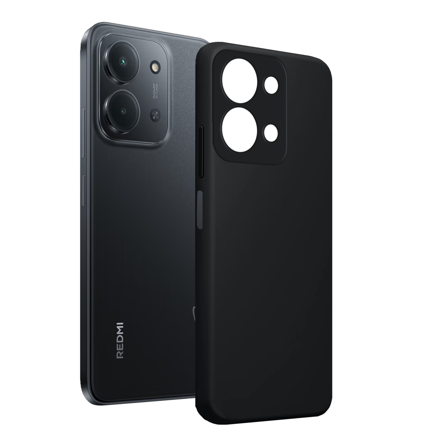Чохол для телефона MAKE Xiaomi Redmi 15C/Poco C85 Silicone Midnight Black (MCL-XR15CMB) фото №2