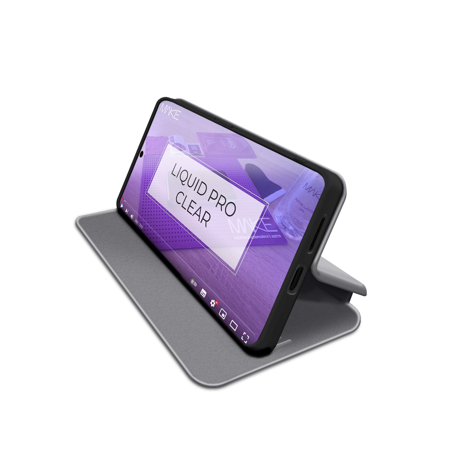 Чохол для телефона MAKE Samsung A56 Flip Grey (MCP-SA56GR) фото №3