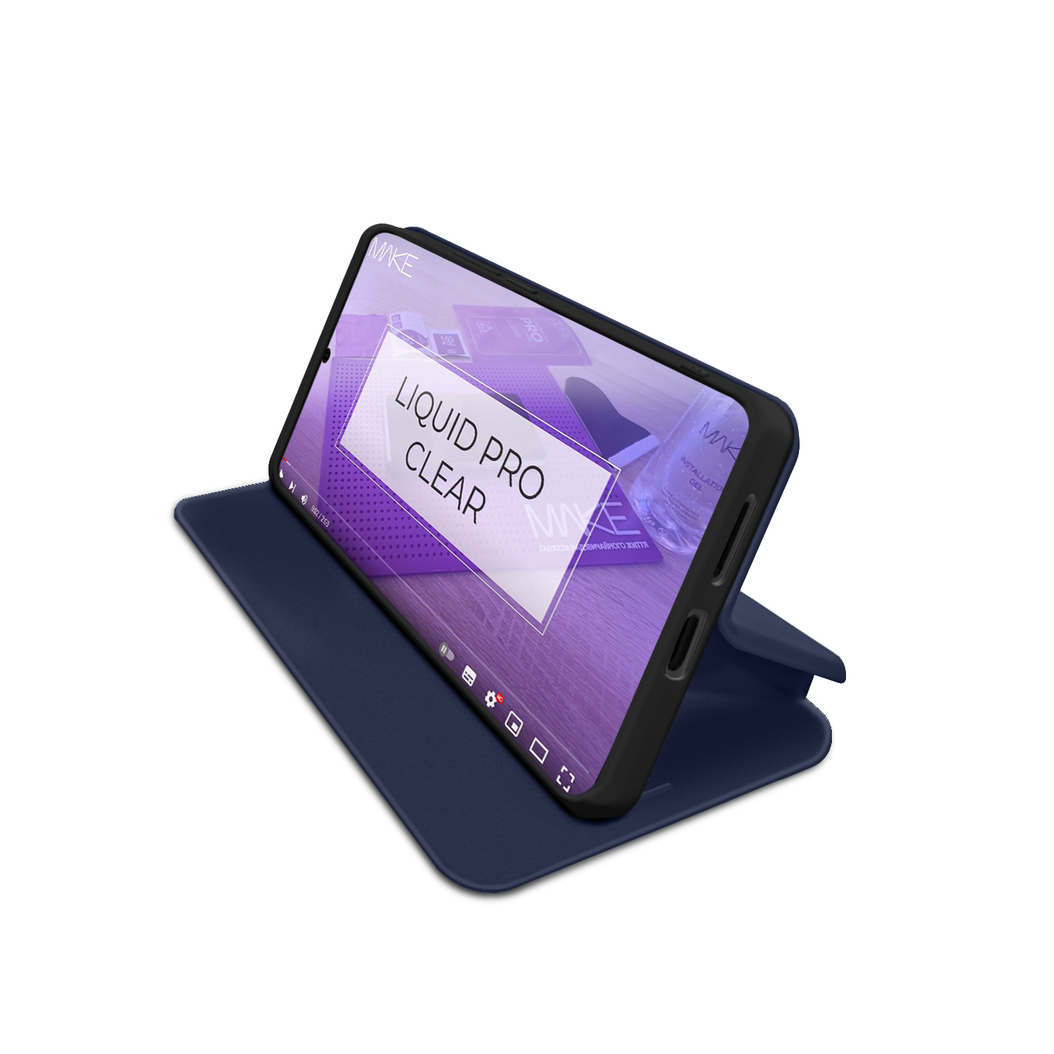 Чохол для телефона MAKE Samsung S25 FE Flip Navy (MCP-SS25FENV) фото №3