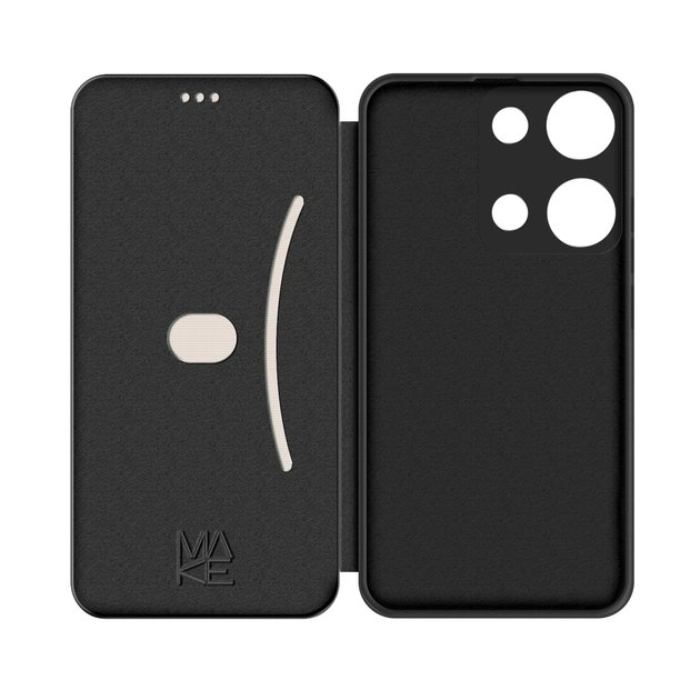 Чехол для телефона MAKE Xiaomi Redmi Note 14S Flip Black (MCP-XRN14SBK) фото №2
