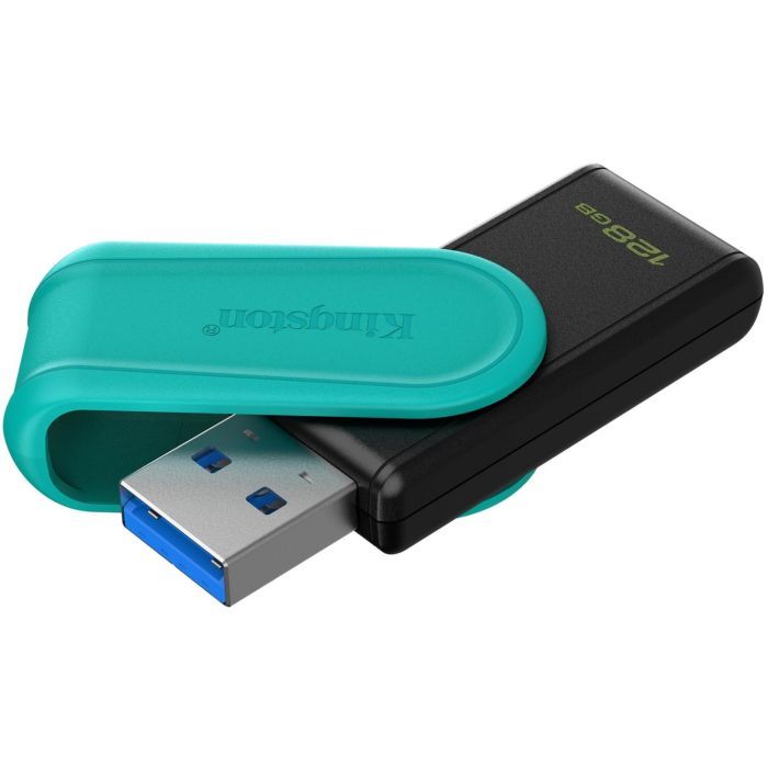 Флешка Kingston USB 3.2 DT Exodia S 128GB Black/Turquoise фото №2