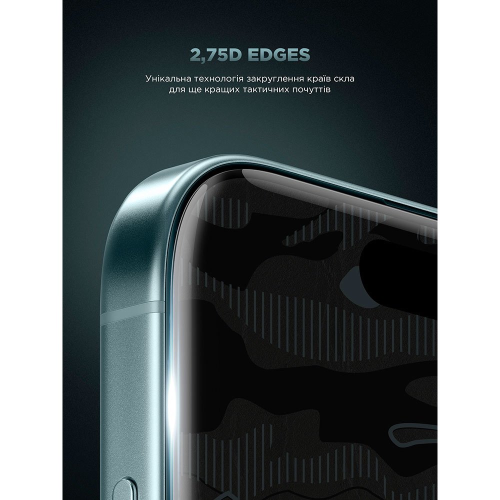 Захисне скло Armorstandart Infinity Black Icon 2.75D для Apple iPhone 15 Pro Max (ARM73957) фото №7