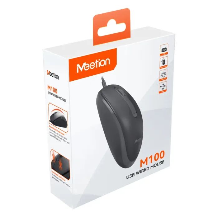 Компьютерная мыш MEETION MT-M100-A фото №6