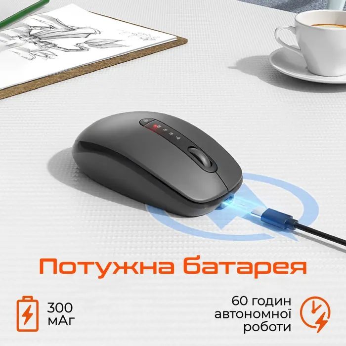 Компьютерная мыш MEETION MT-BTM100R-A фото №5