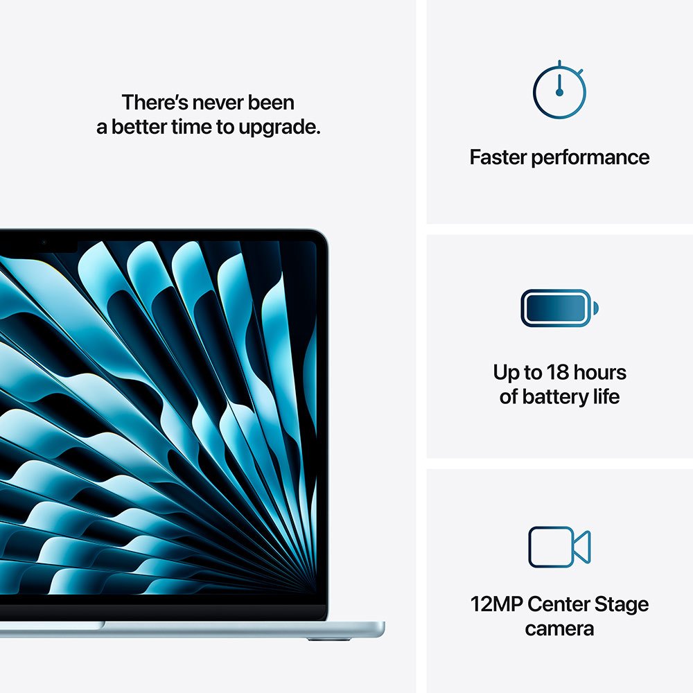 Ноутбук Apple MacBook Air 13'' M4 16/256GB Sky Blue фото №10