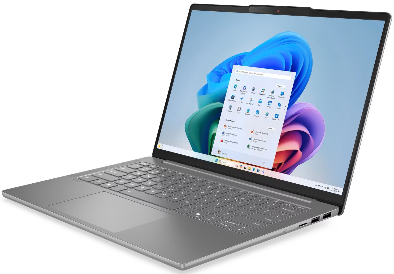 Ноутбук Lenovo IdeaPad Slim 5 14ARP10 Luna Grey (83HT0031RA) фото №3