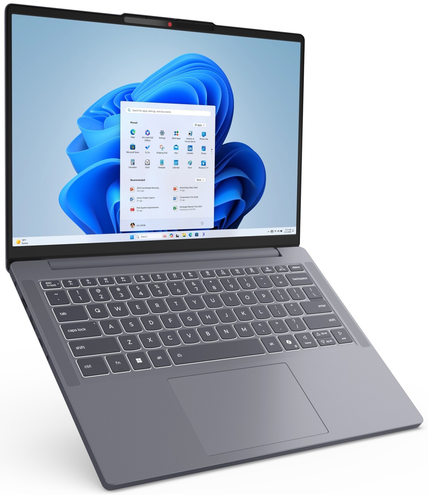 Ноутбук Lenovo IdeaPad Slim 3 14IRH10 (83K000CRRA) Luna Grey фото №6