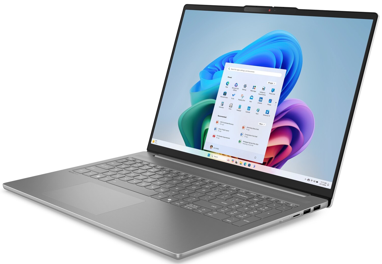 Ноутбук Lenovo IdeaPad Slim 5 16ARP10 (83HU0032RA) Luna Grey фото №4