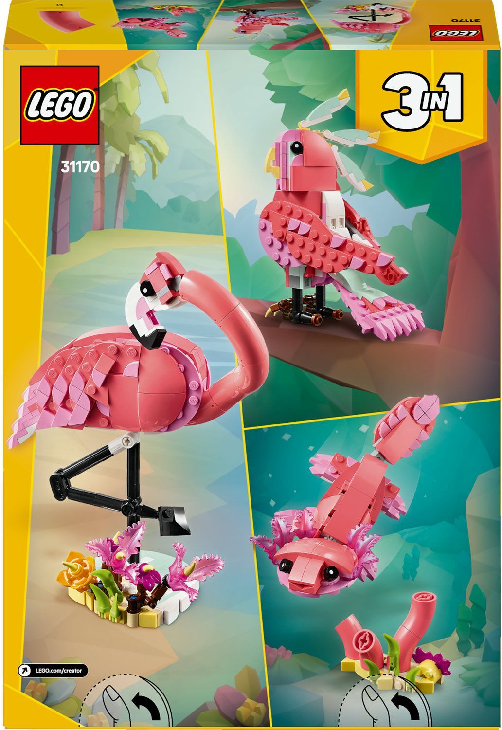 Конструктор Lego Creator Дикі тварини: рожевий фламінго фото №13