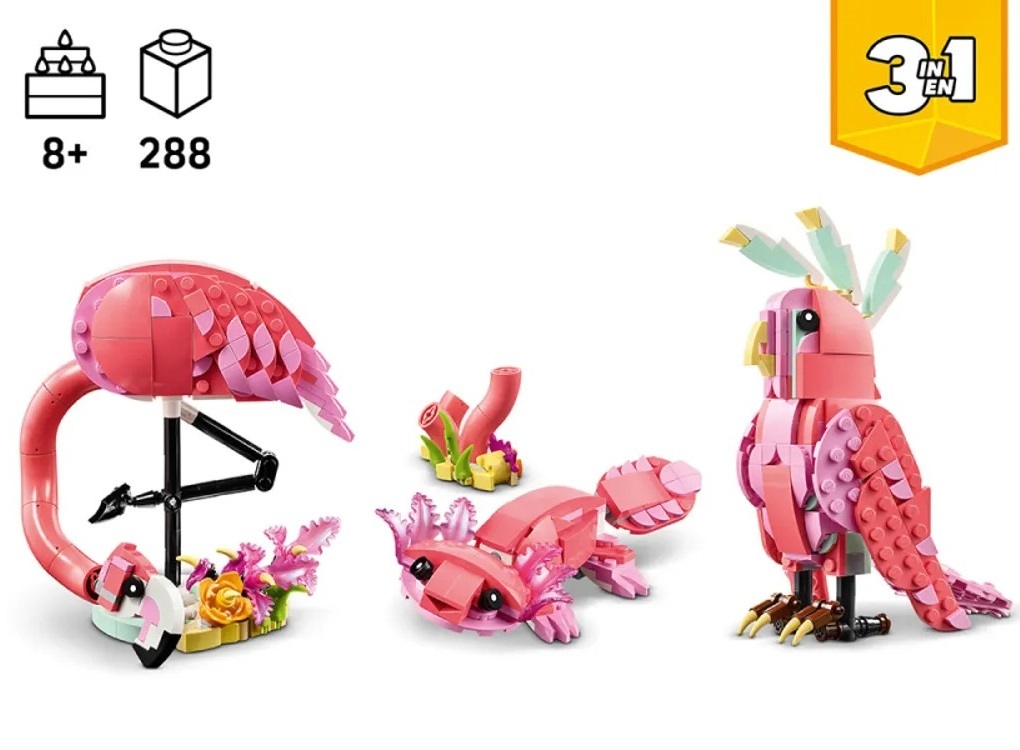 Конструктор Lego Creator Дикі тварини: рожевий фламінго фото №2