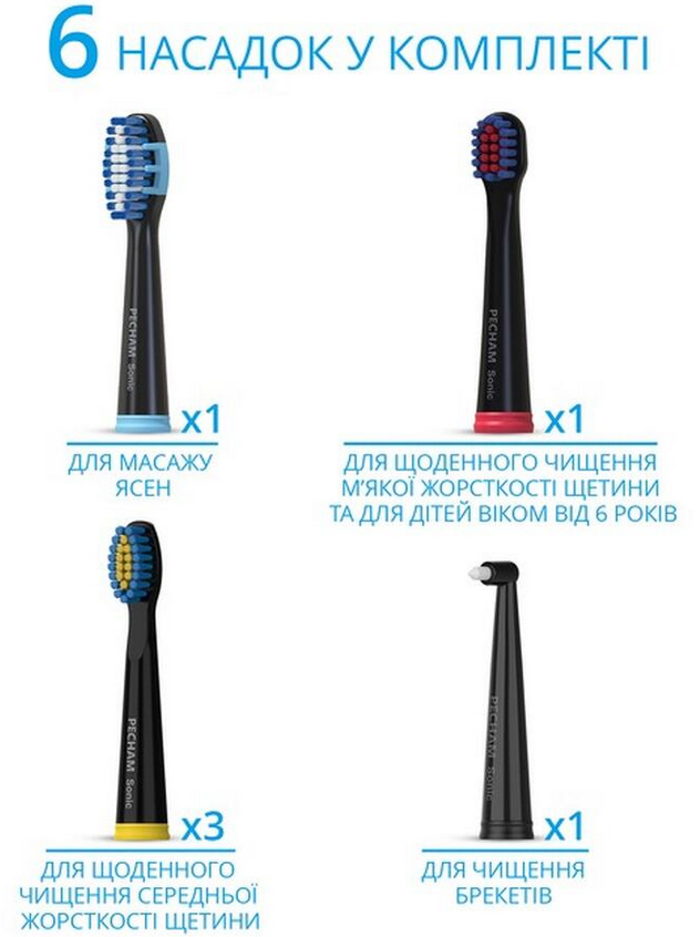 Зубная щетка Pecham PC-080 Black Travel фото №4