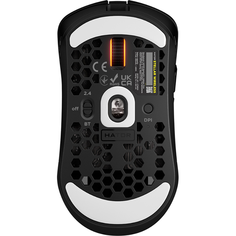 Компьютерная мыш HATOR Stellar Wireless/Bluetooth/USB Black (HTM650) фото №5