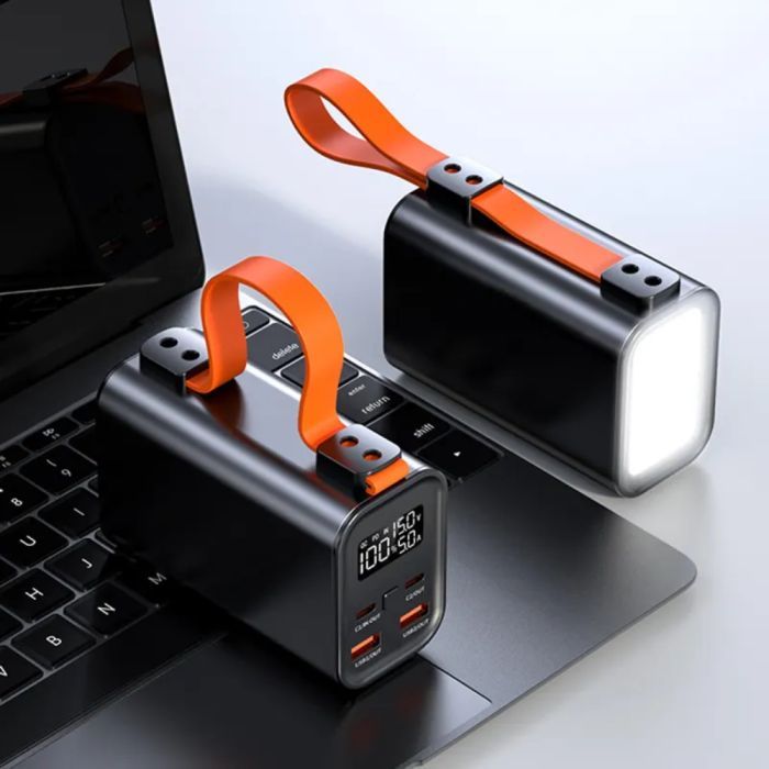 Мобільна батарея ATRIA 60000mAh, 100W, PD2.0, QC (WPD-101) фото №5