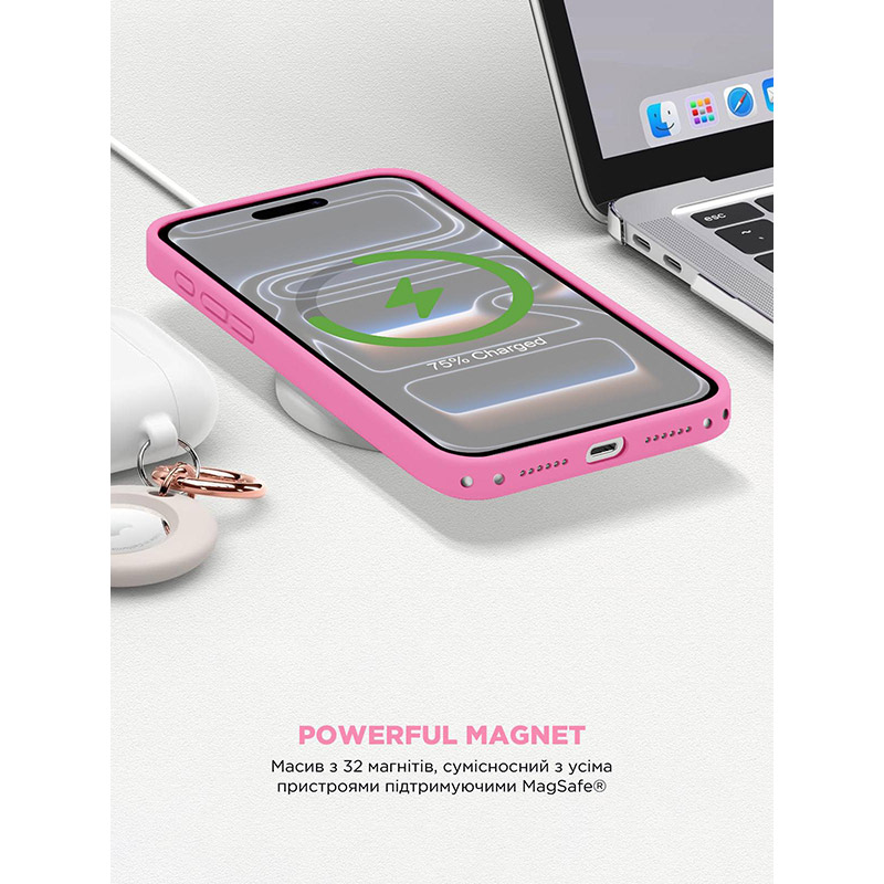 Чохол для телефона Armorstandart ICON2 MagCase для Apple iPhone 17 Pro Peony (ARM86675) фото №7